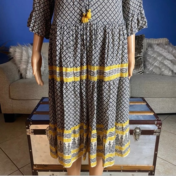 Anthropologie Beachgold Maya Tunic Peasant Dress - Picture 5 of 6